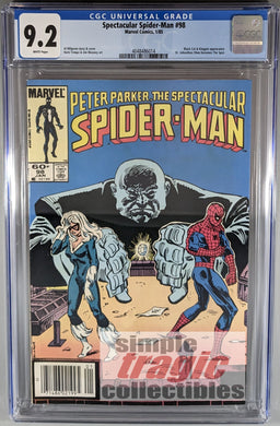 Spectacular Spider-Man #98 Comic Book Cover Art by Al Milgrom