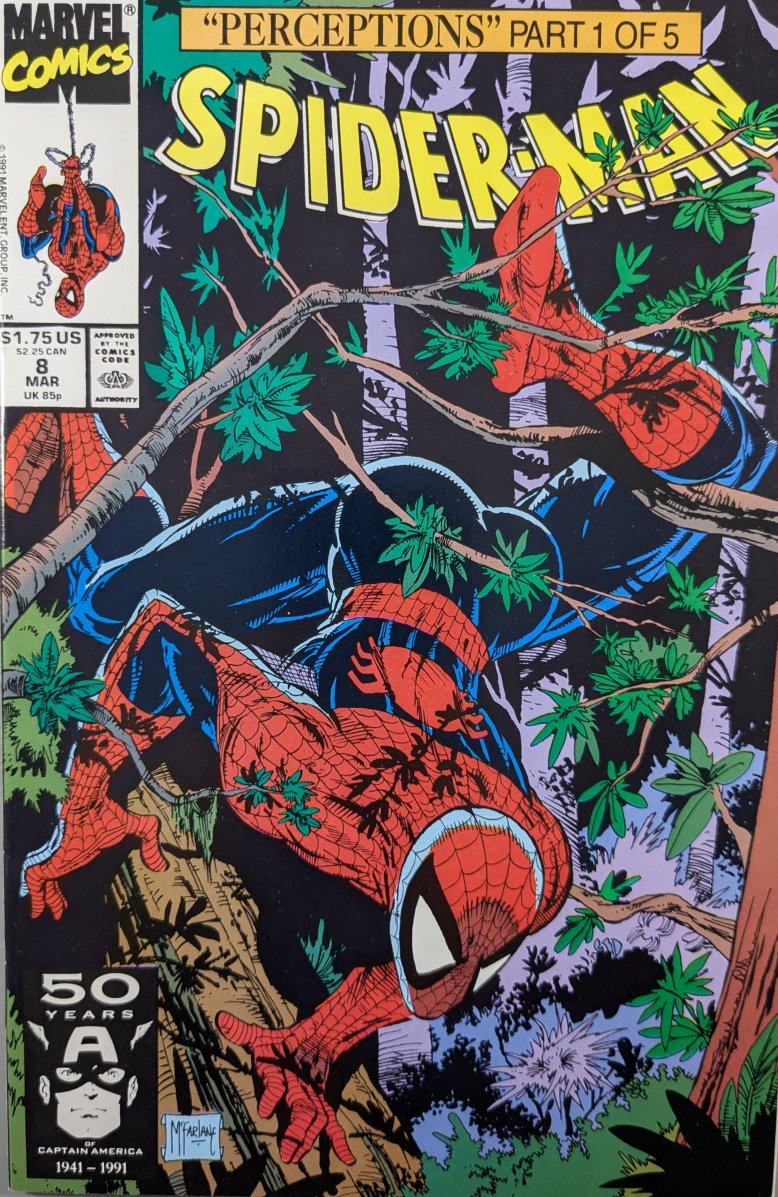 Spider-Man #8 Comic Book Cover Art by Todd McFarlane