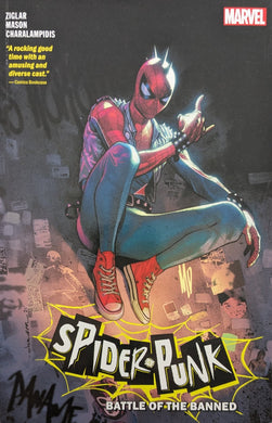 Spider-Punk Vol 1: Battle Of The Banned Trade Paperback Cover Art by Olivier Coipel