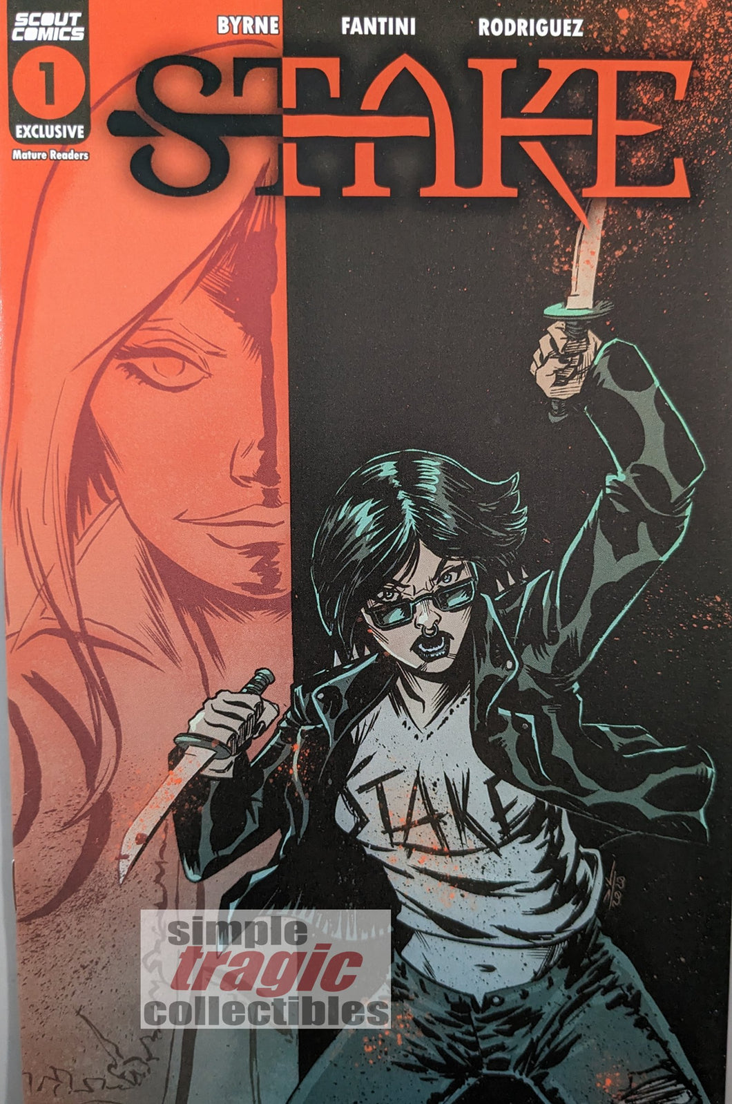 Stake #1 Comic Book Cover Art by Rich Woodall