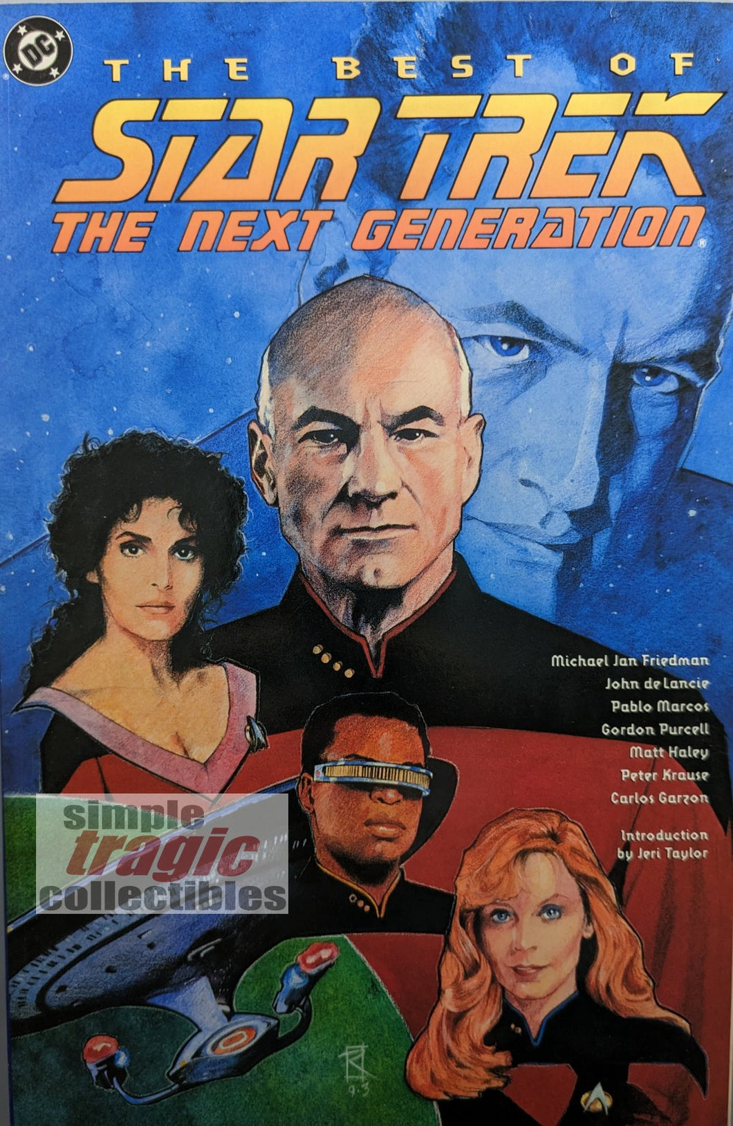 Best Of Star Trek: The Next Generation TPB Cover Art by Russell Walks