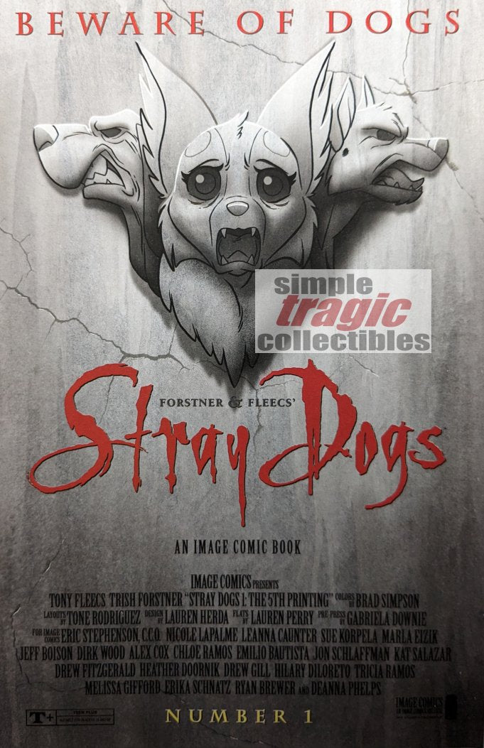 Stray Dogs #1 Fifth Print Comic Book Cover Art