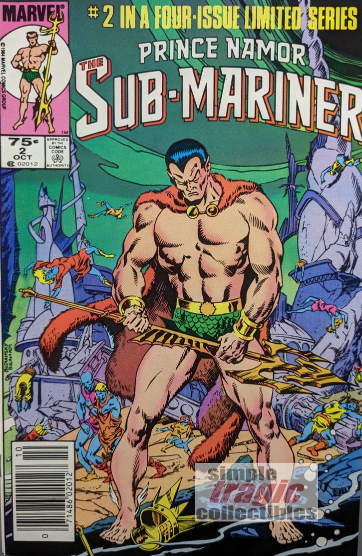 Prince Namor, The Sub-Mariner #2 Comic Book Cover Art by Bob Budiansky