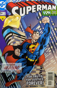 Superman #154 Comic Book Cover Art