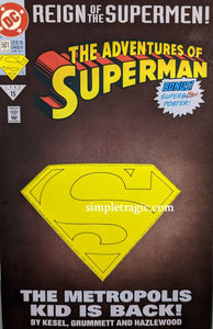 Adventures Of Superman #501 Deluxe Comic Book Cover Art
