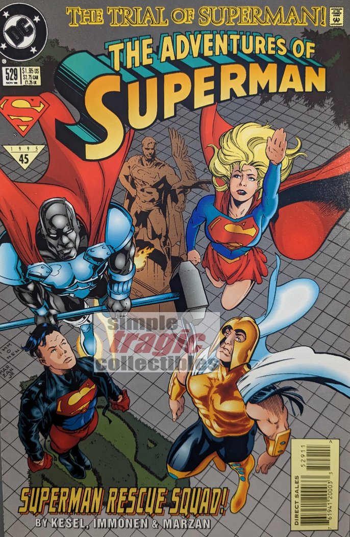 Adventures Of Superman #529 Comic Book Cover Art by Stuart Immonen