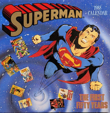 Load image into Gallery viewer, Superman: The First Fifty Years 1988 Calendar Cover Art
