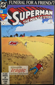 Superman The Man Of Steel #21 Comic Book Cover Art