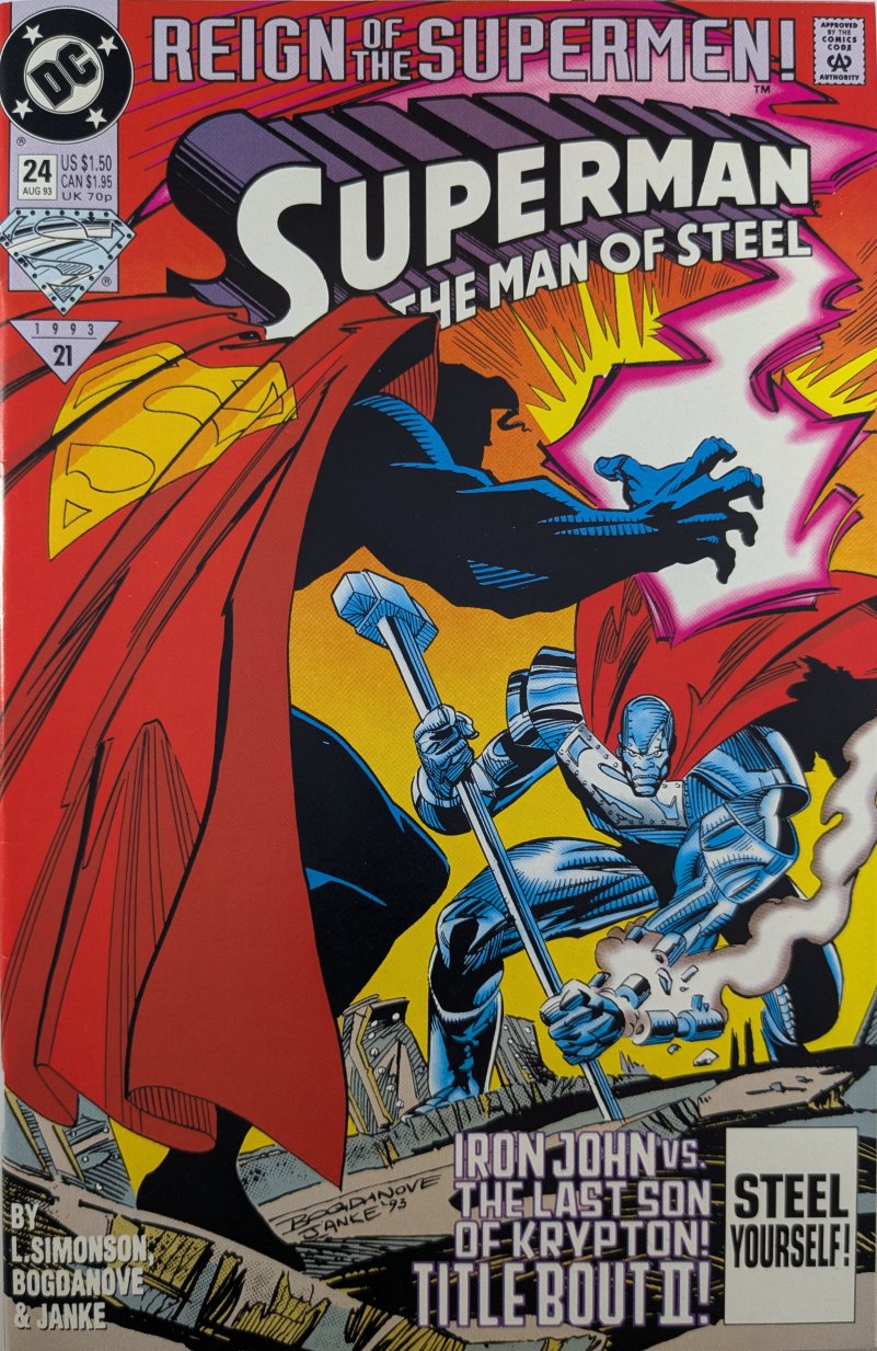 Superman: The Man of Steel #24 Comic Book Cover Art by Jon Bogdanove