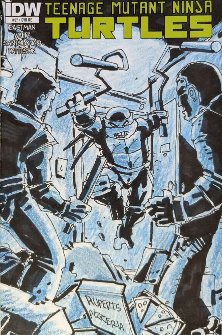 Teenage Mutant Ninja Turtles #27 Variant Comic Book Cover Art by Kevin Eastman