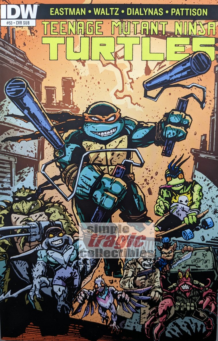 Teenage Mutant Ninja Turtles #53 Comic Book Cover Art by Kevin Eastman