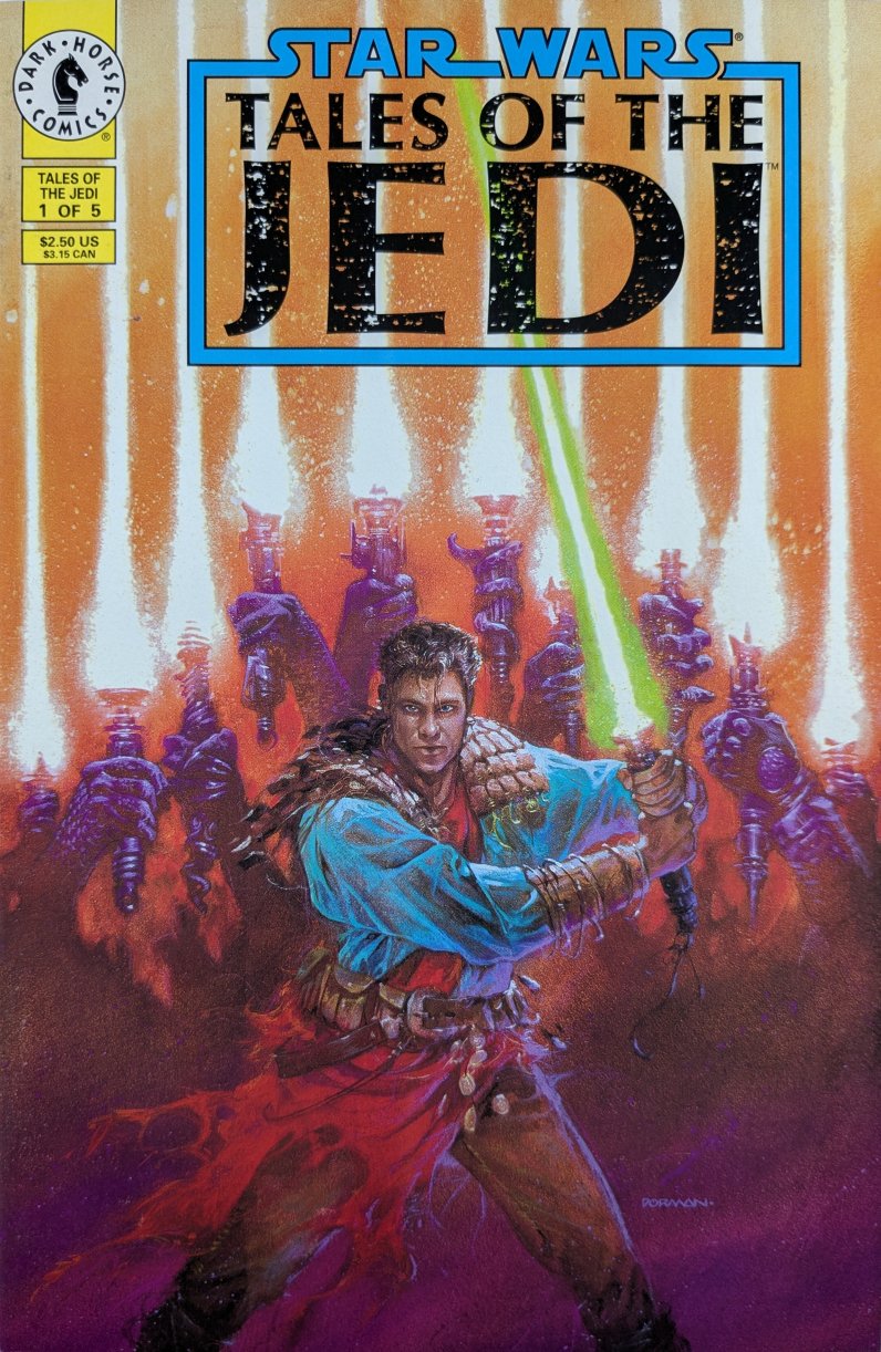 Star Wars: Tales Of The Jedi #1 Comic Book Cover Art by Dave Dorman