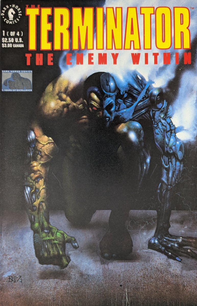 The Terminator: The Enemy Within #1 Comic Book Cover Art by Simon Bisley
