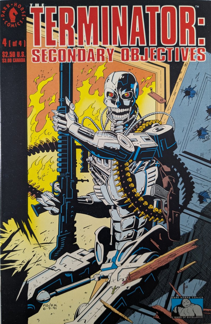 The Terminator: Secondary Objectives #4 Comic Book Cover Art by Paul Gulacy