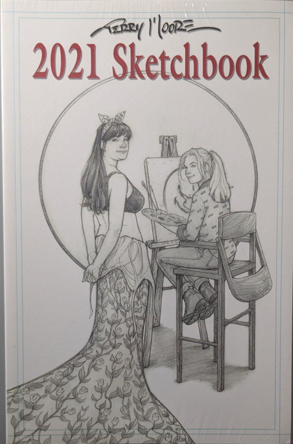 Terry Moore 2021 Sketchbook Trade Paperback Cover Art