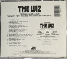 Load image into Gallery viewer, The Wiz: Original Cast Recording CD Back Cover Art
