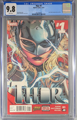 Thor (2014) #1 CGC 9.8 Comic Book Cover Art by Russell Dauterman