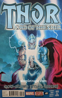 Thor: God Of Thunder #25 2nd Printing Comic Book Cover Art
