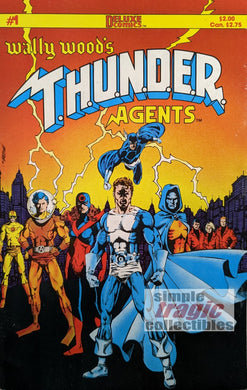 Wally Wood's THUNDER Agents #1 Comic Book Cover Art by George Perez