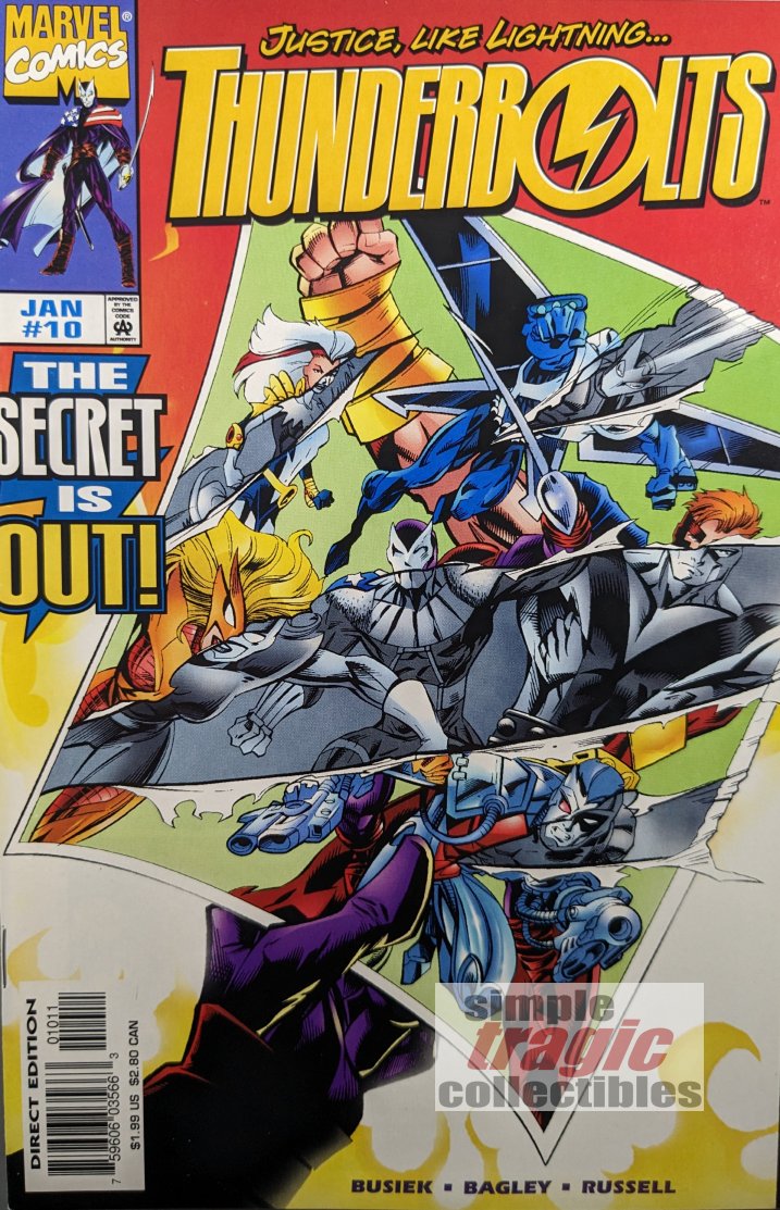 Thunderbolts #10 Comic Book Cover Art by Mark Bagley