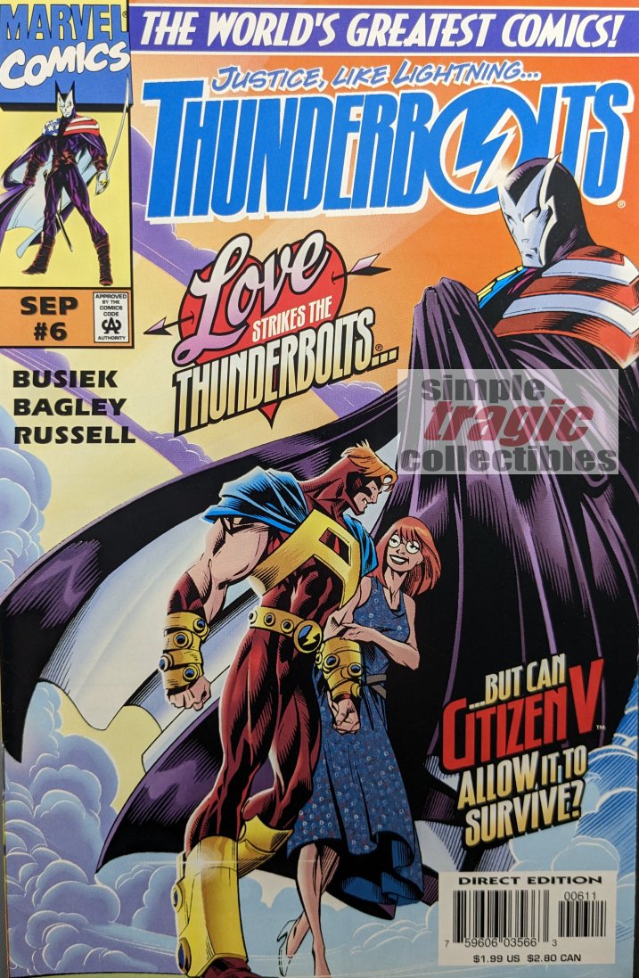 Thunderbolts #6 Comic Book Cover Art by Mark Bagley