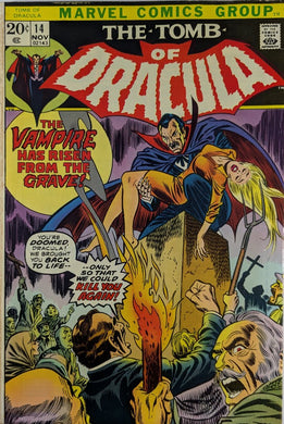 Tomb Of Dracula #14 Comic Book Cover Art by Gil Kane
