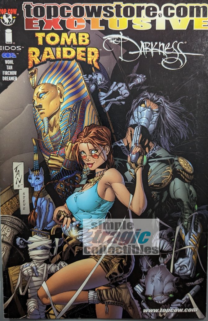 Tomb Raider / Darkness #1 Comic Book Cover Art by Billy Tan