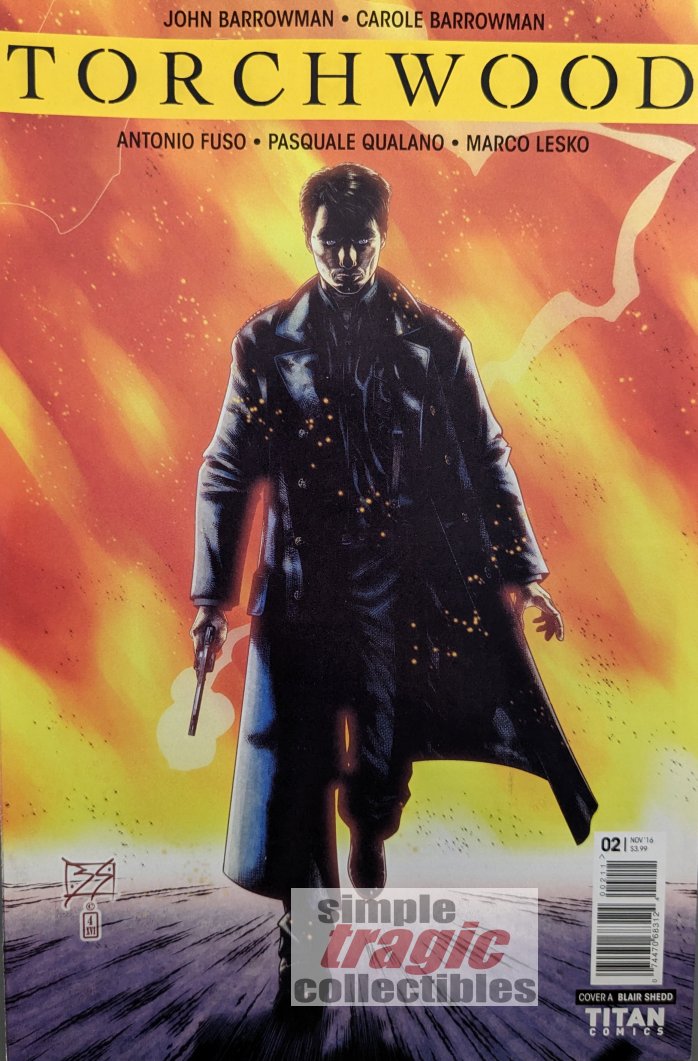 Torchwood #2 Comic Book Cover Art by Blair Shedd