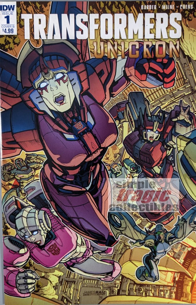 Transformers: Unicron #1 Variant Comic Book Cover Art by James Raiz
