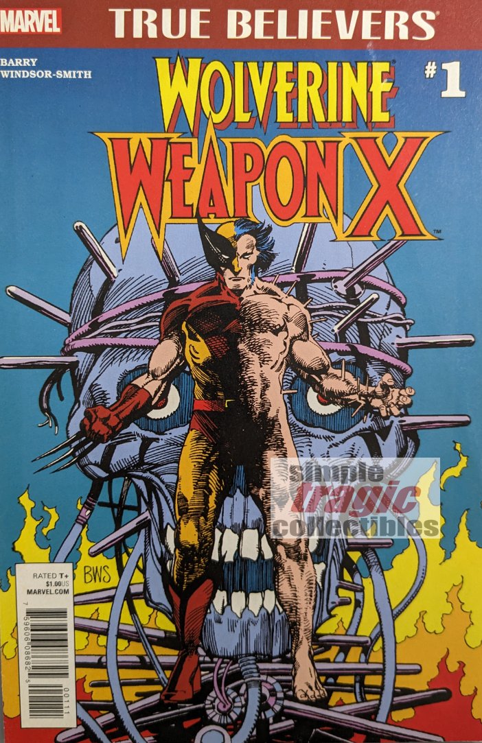 True Believers: Wolverine - Weapon X Comic Book Cover Art by Barry Windsor-Smith