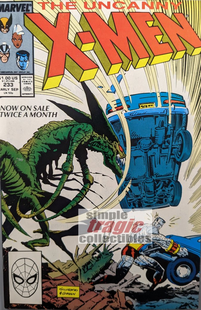 Uncanny X-Men #233 Comic Book Cover Art by Marc Silvestri