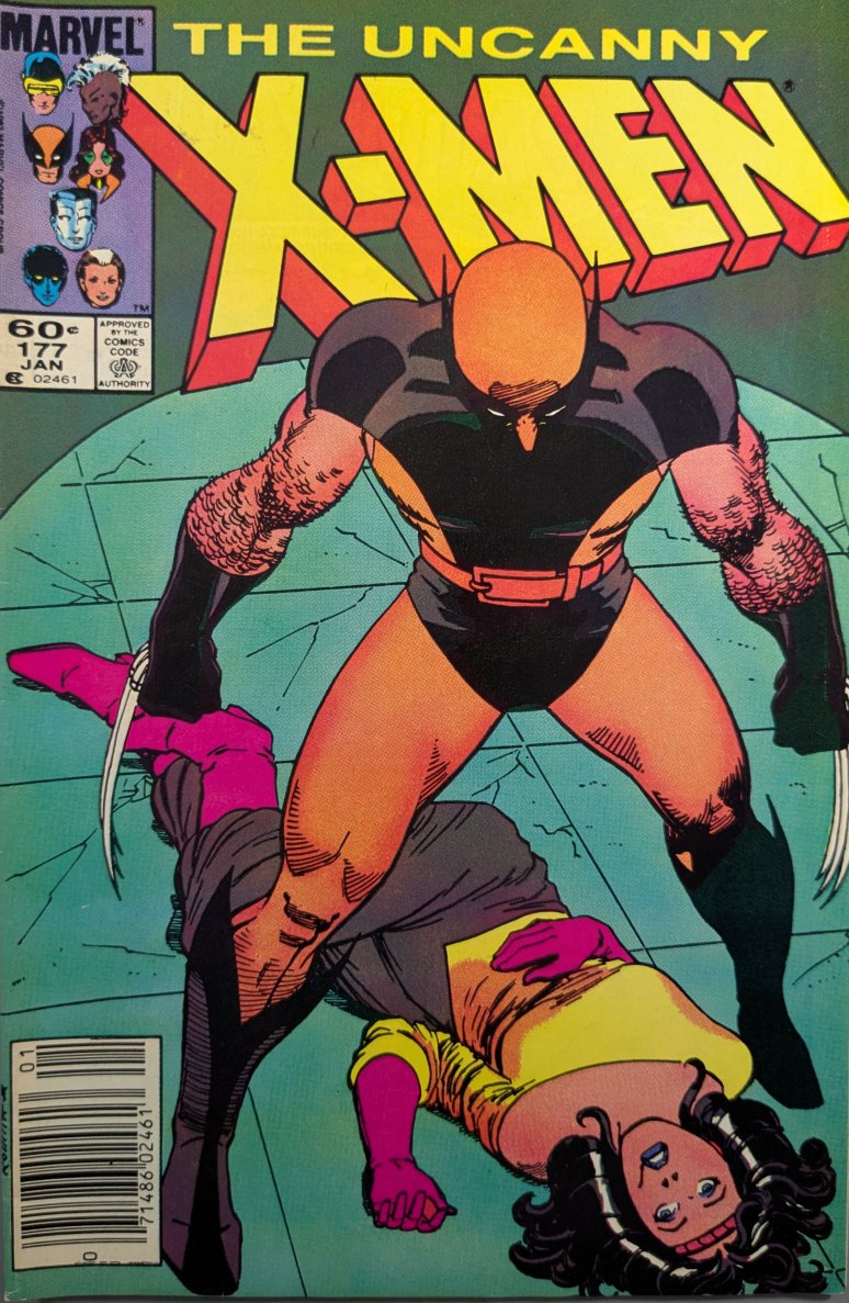 Uncanny X-Men #177 Comic Book Cover Art by John Romita Jr.