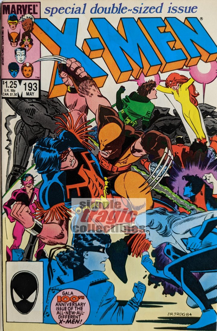 Uncanny X-Men #193 Comic Book Cover Art by John Romita Jr.