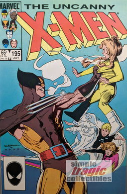 Uncanny X-Men #195 Comic Book Cover Art by Bill Sienkiewicz