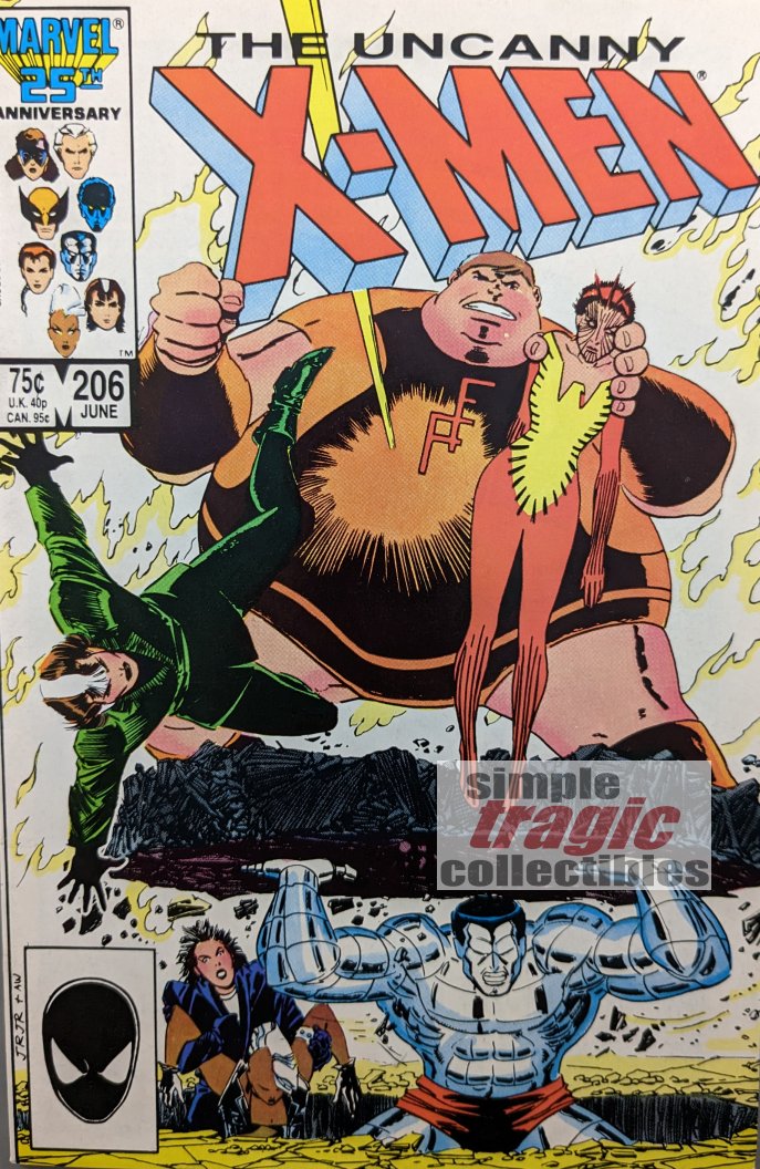Uncanny X-Men #206 Comic Book Cover Art by John Romita Jr.