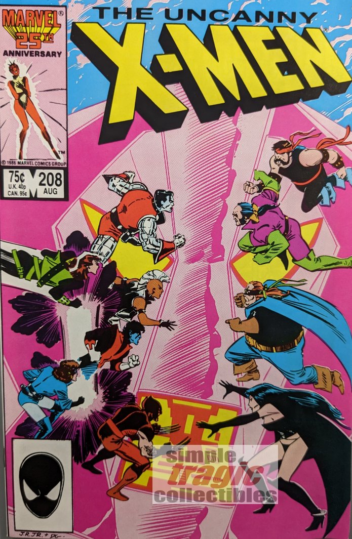 Uncanny X-Men #208 Comic Book Cover Art by John Romita Jr.