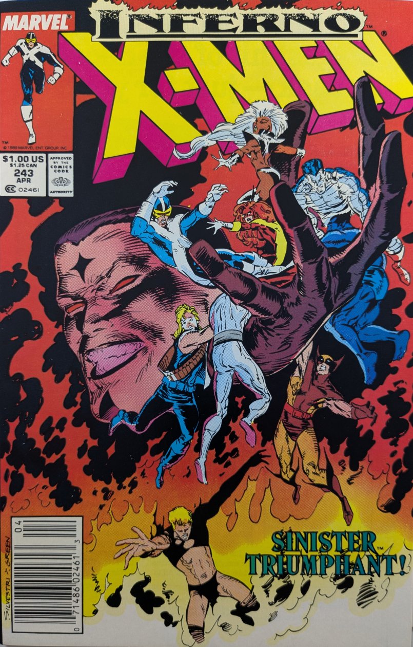 Uncanny X-Men #243 Comic Book Cover Art by Marc Silvestri