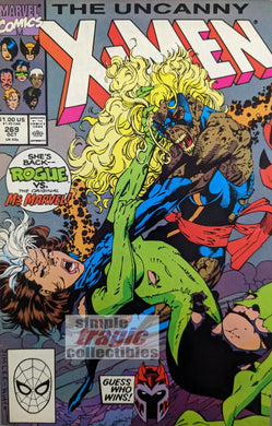 Uncanny X-Men #269 Comic Book Cover Art by Jim Lee