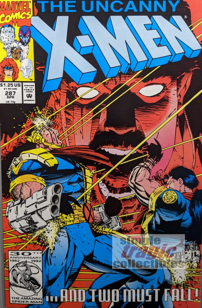 Uncanny X-Men #287 Comic Book Cover Art