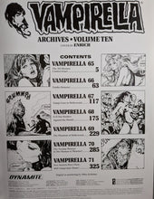 Load image into Gallery viewer, Vampirella Archives HC (2010) Volume 10 Hardcover Contents
