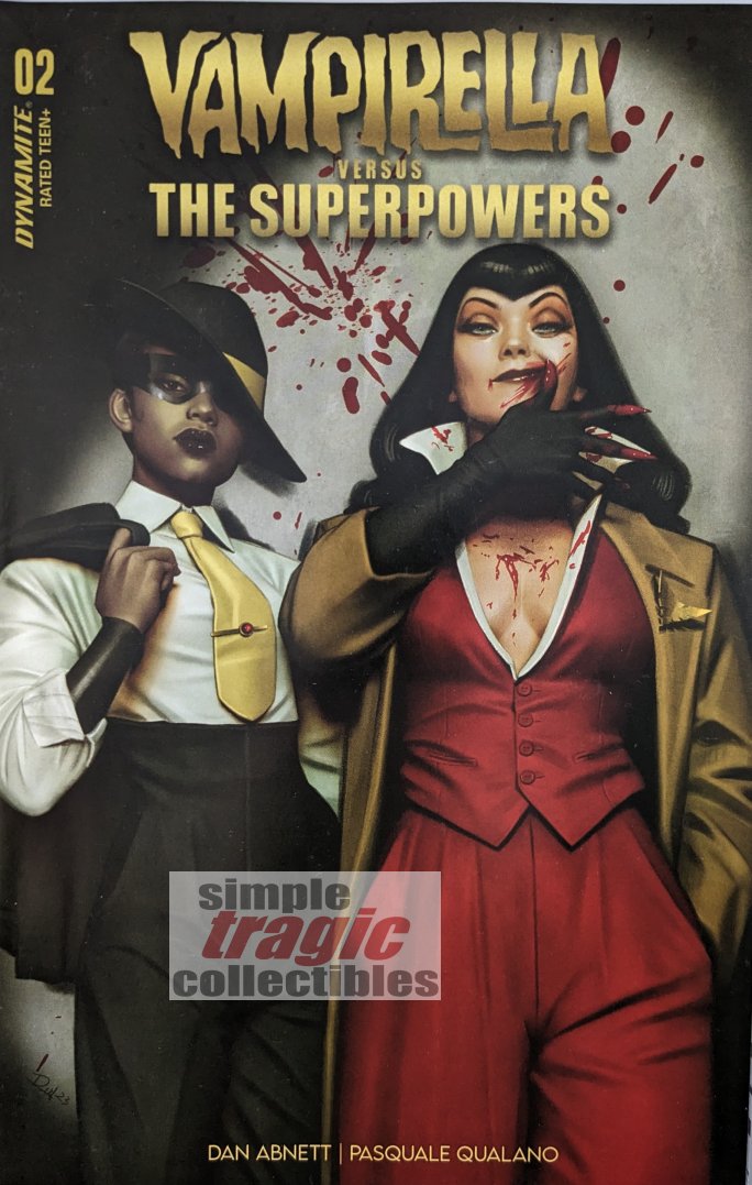 Vampirella Vs. The Superpowers #2 Comic Book Cover Art by Rebeca Puebla