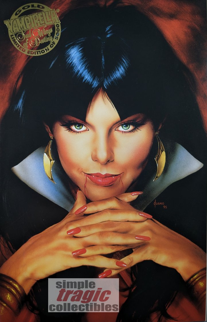 Vampirella: Sad Wings Of Destiny #1 Gold Edition Comic Book Cover Art by Joe Jusko