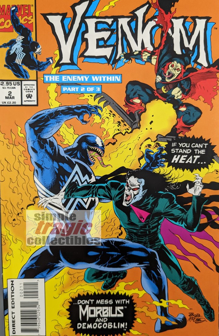 Venom: The Enemy Within #2 Comic Book Cover Art by Bob McLeod