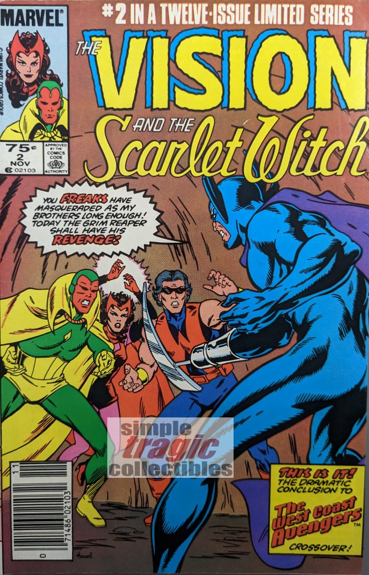 The Vision & The Scarlet Witch #2 Comic Book Cover Art by Richard Howell