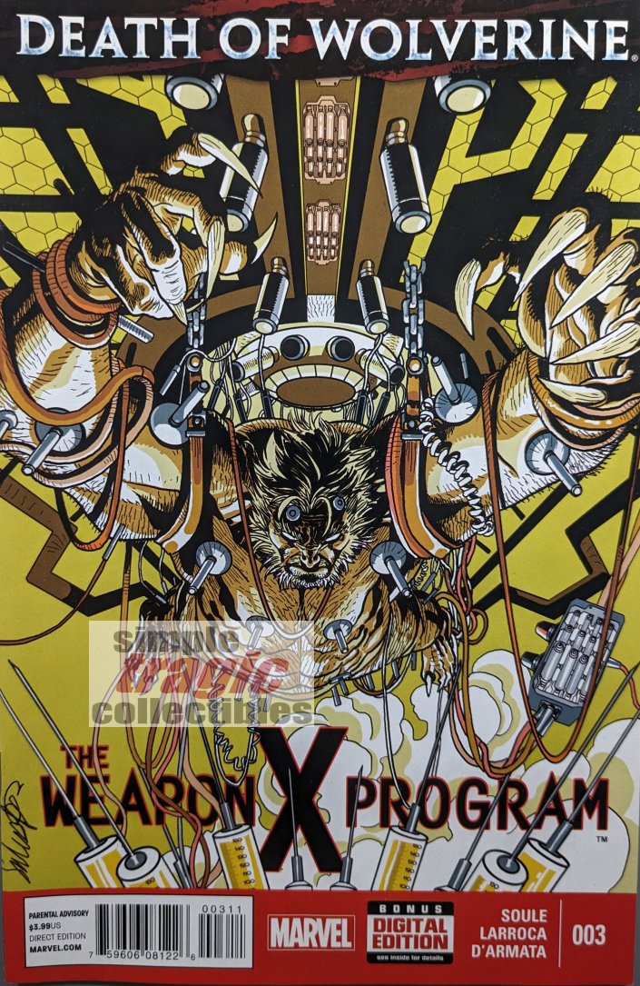 Death Of Wolverine: The Weapon X Program #3 Comic Book Cover Art by Salvador Larroca