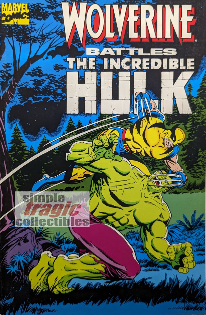 Wolverine Battles The Hulk Comic Book Cover Art by Herb Trimpe