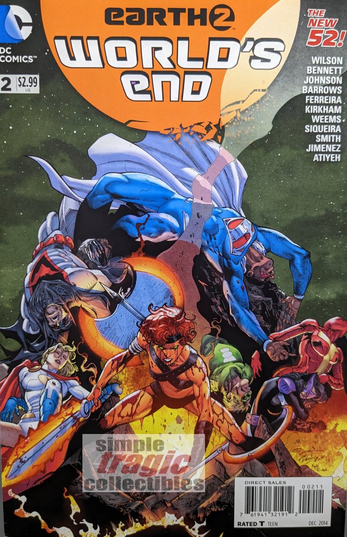Earth 2 World's End #2 Comic Book Cover Art