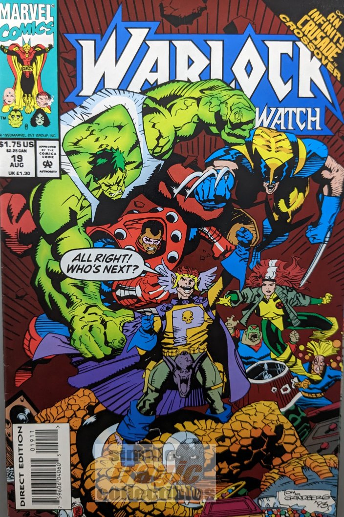Warlock And The Infinity Watch #19 Comic Book Cover Art