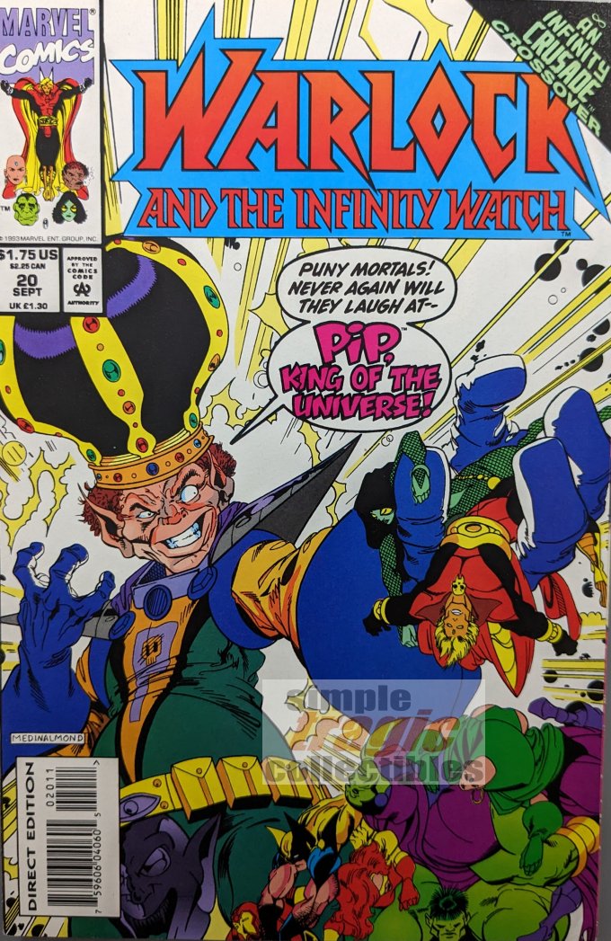 Warlock And The Infinity Watch #20 Comic Book Cover Art