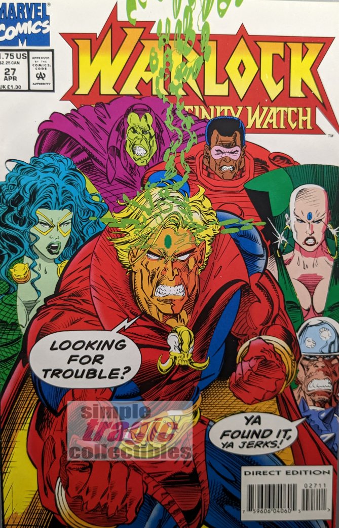 Warlock And The Infinity Watch #27 Comic Book Cover Art